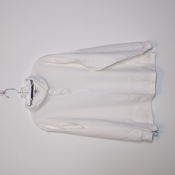 Club Room White Long Sleeve Polo Shirt - Picture 1 of 5
